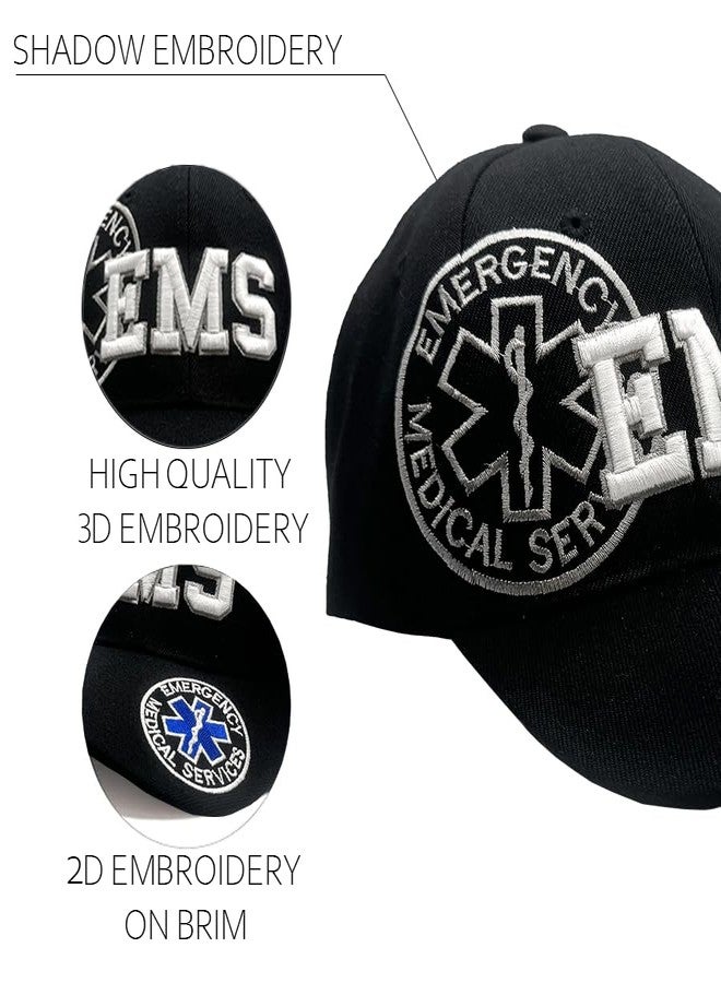 Freedom Farms EMS Embroidered Cap - Emergency Medical Services w/Star of Life, Adjustable Fit - Image 4